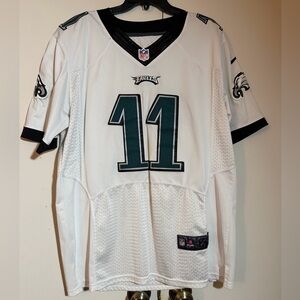 NFL Eagles White and Black Jersey with Number 11